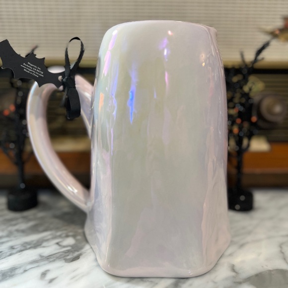 ✨NEW👻Rae Dunn 2024 Pink Iridescent Ghost Pitcher💖 - Picture 6 of 11